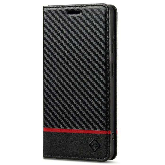 LC.imeeke - LC.IMEEKE Plånboksfodral för Samsung Galaxy S26 Konstläder - Svart