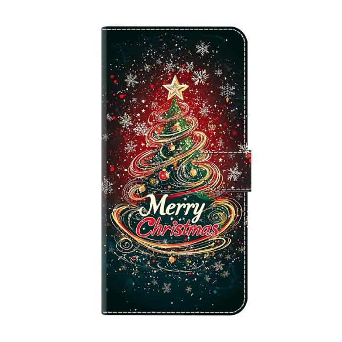 OEM - Plånboksfodral för Samsung Galaxy S26 Konstläder Fällbart - Julgran