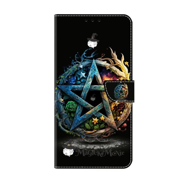 OEM - Plånboksfodral för Samsung Galaxy S26 Konstläder Fällbart Ställ - Pentagram