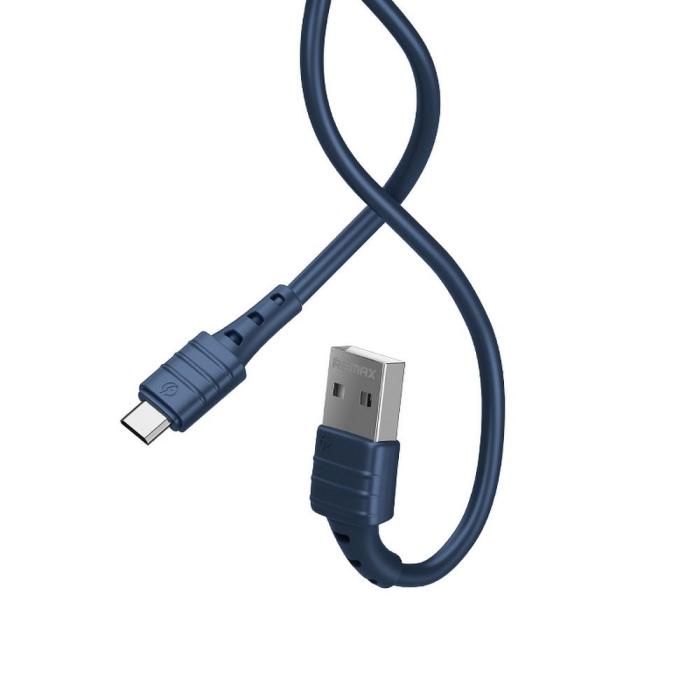 UTGATT - REMAX kabel USB till Micro Skin-Friendly 2,4A RC-179m blå