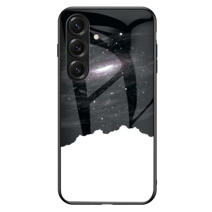 OEM - Mobilskal för Samsung Galaxy S26 Härdat glas - Kosmisk stjärnhimmel