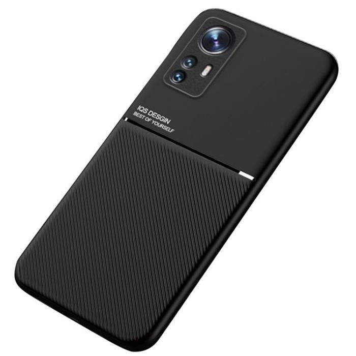 A-One Brand - Imprinted PU Läder Skal Xiaomi 12 Pro - Svart