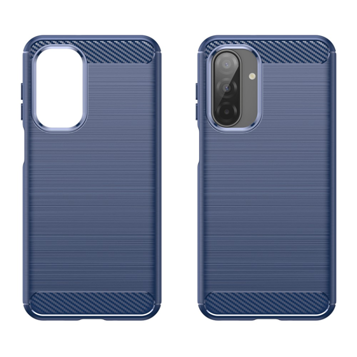 A-One Brand - Galaxy A17/A26 Mobilskal Carbon Fiber Brushed - Blå