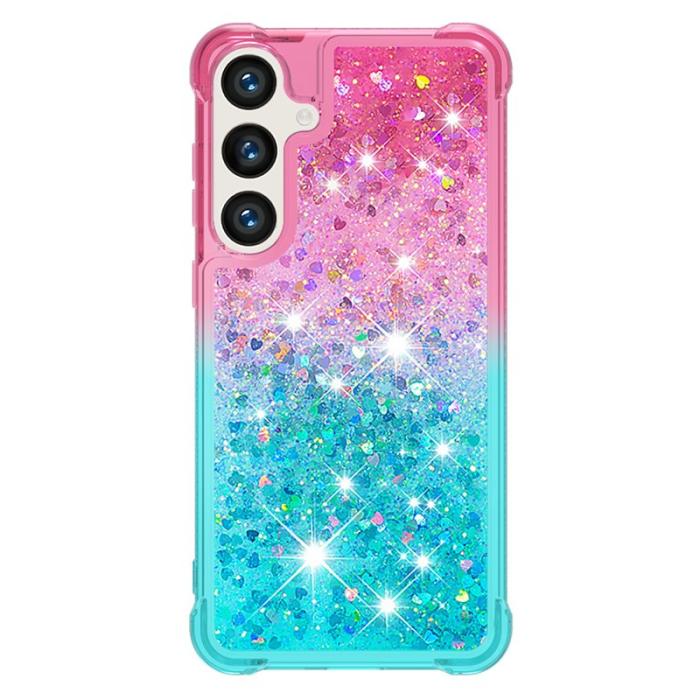 OEM - Mobilskal för Samsung Galaxy S26 TPU Gradient - Rosa + Ljusblå
