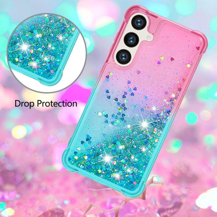 OEM - Mobilskal för Samsung Galaxy S26 TPU Gradient - Rosa + Ljusblå