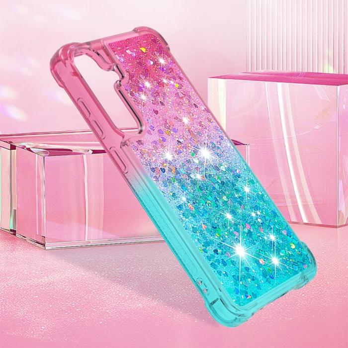 OEM - Mobilskal för Samsung Galaxy S26 TPU Gradient - Rosa + Ljusblå