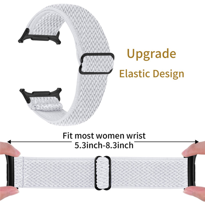 A-One Brand - Galaxy Watch 8/8 Classic (40/44/46mm) Armband Elastic - Vit
