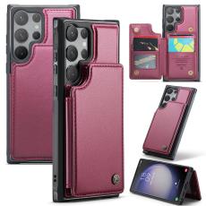 Caseme - CASEME C22 Fodral till Samsung Galaxy S22 Ultra 5G R&ouml;d