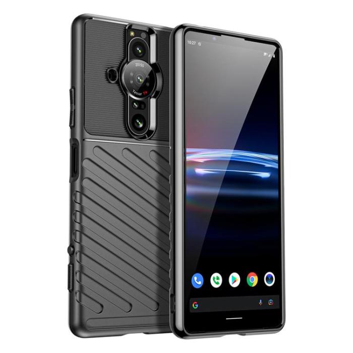 OEM - Sony Xperia Pro-I Skal Thunder Armored Flexible - Svart
