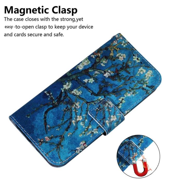 OEM - Samsung Galaxy S26 / S26 Pro Plånboksfodral Konstläder - Aprikos Blommor