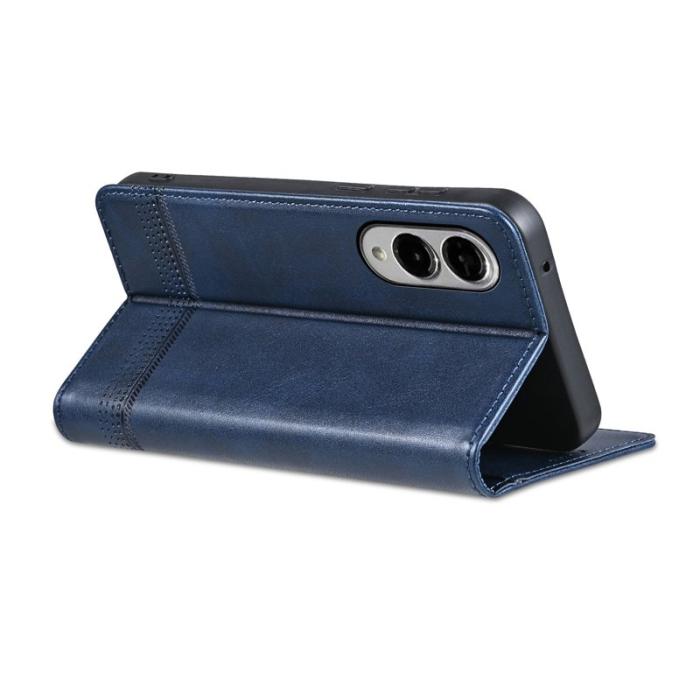 AZNS - AZNS Samsung Galaxy S25 Edge Plånboksfodral Konstläder - Blå