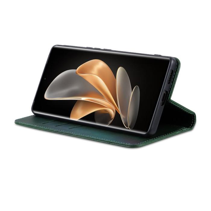 AZNS - AZNS Samsung Galaxy S25 Edge Plånboksfodral Konstläder - Grön