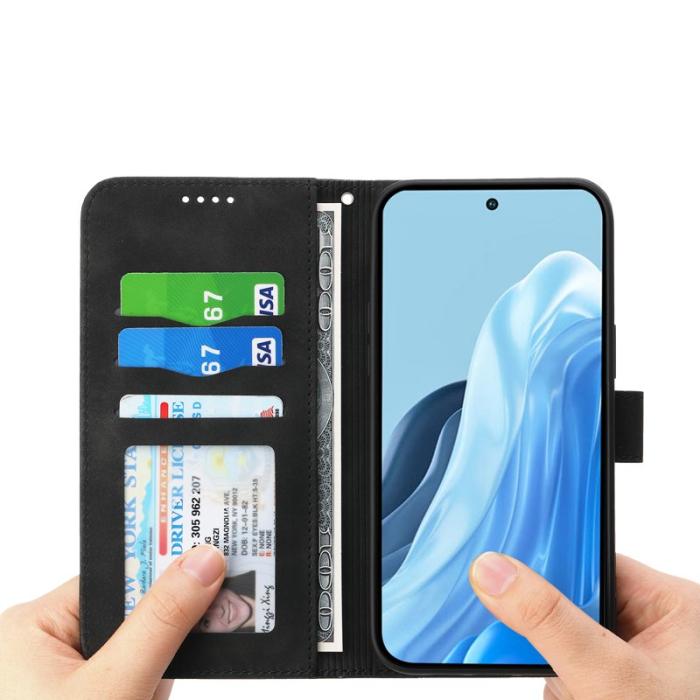 DIERFENG - DIERFENG DF-03 Plånboksfodral för Xiaomi 17 Pro Max Konstläder - Svart