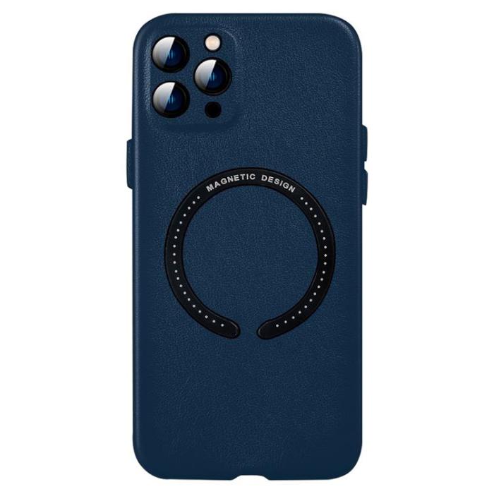 UTGATT1 - BOOM iPhone 11 Pro Läderskal Magsafe - Blå