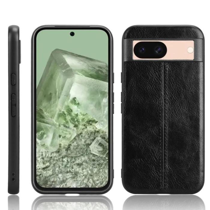 Taltech - Google Pixel 8A Mobilskal Läderimitation - Svart