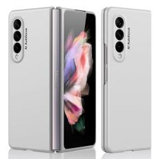 GKK - GKK Mobilskal till Samsung Galaxy Z Fold3 5G - &Auml;kta l&auml;der - Silver