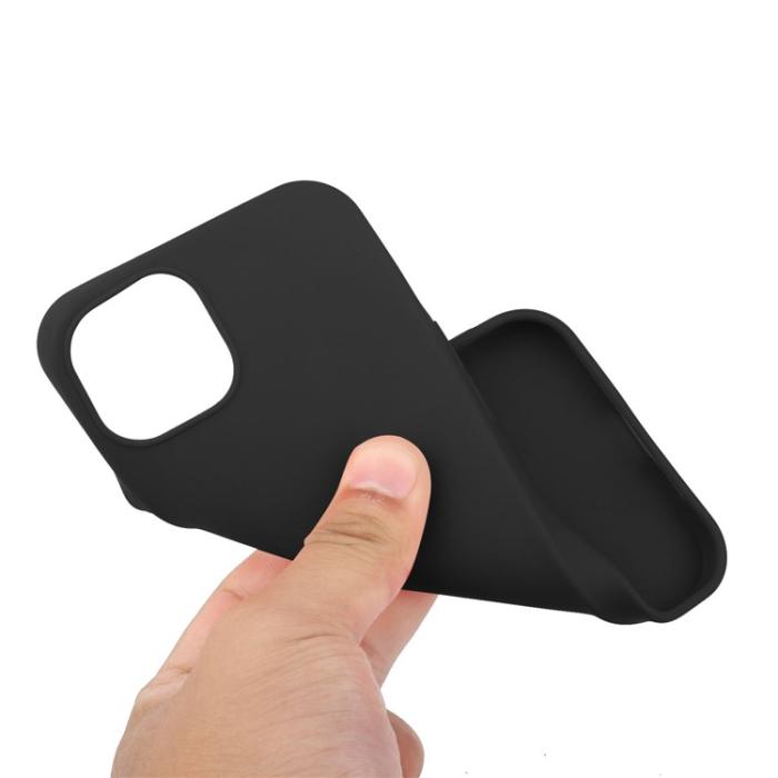 OEM - iPhone 15 Plus Mobilskal TPU Matte Slim-Fit - Svart