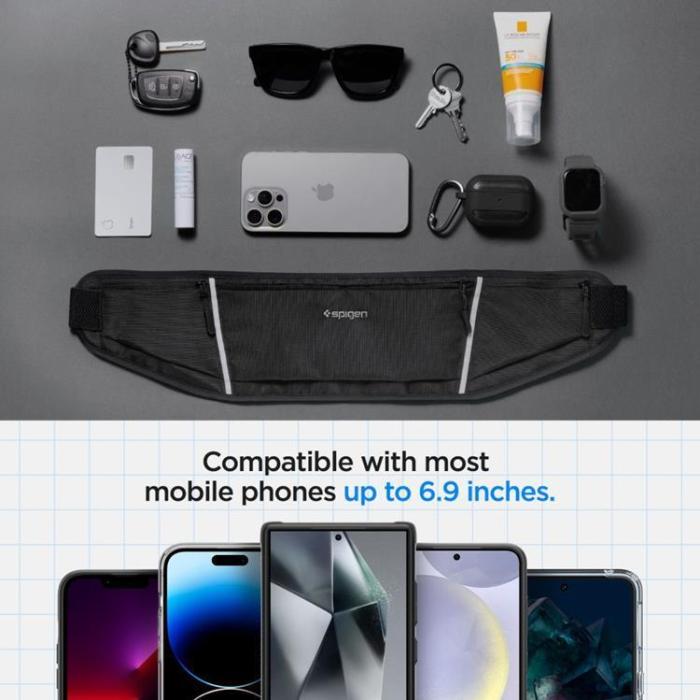 UTGATT - Spigen Midjeväska Dynamic Shield A710 - Svart