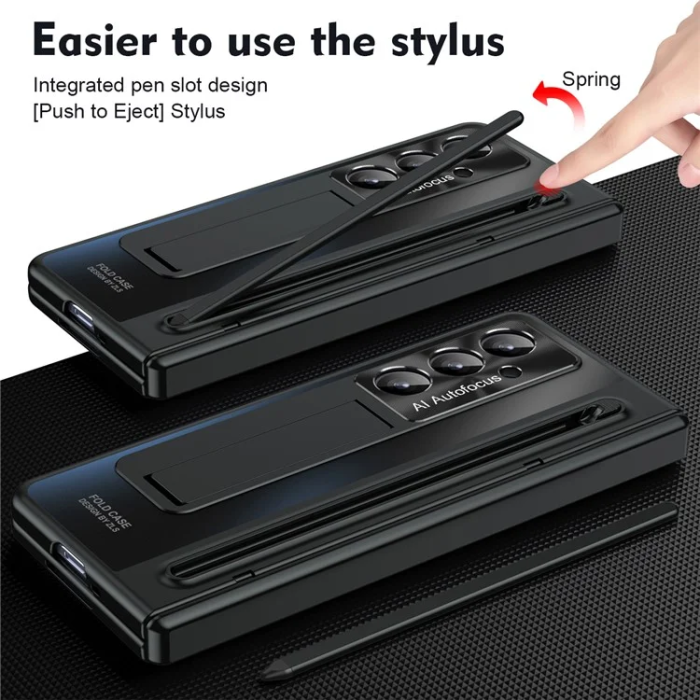 A-One Brand - Galaxy Z Fold 7 Mobilskal med Skärmskydd och Stylus Hinge