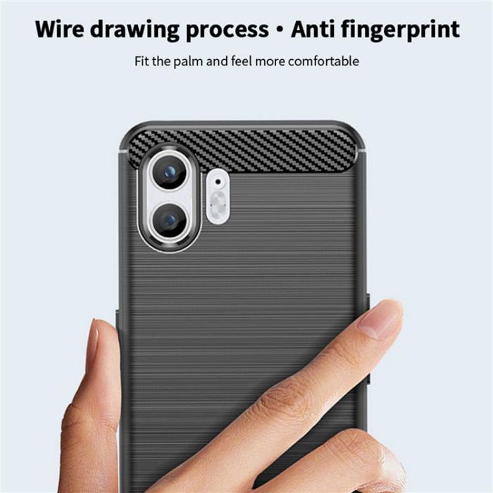 UTGATT - Nothing Phone 2 Mobilskal Carbon Fiber - Svart