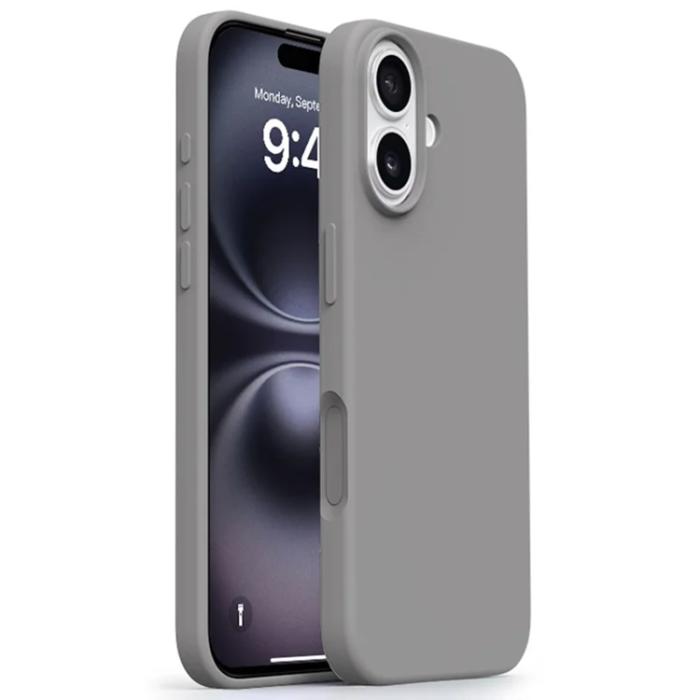 A-One Brand - iPhone 16 Mobilskal Ultra Thin Silikon - Grå
