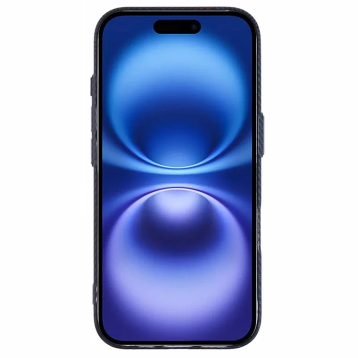 A-One Brand - iPhone 16 Mobilskal Magsafe Kevlar Aramid Fiber - Blå/Röd