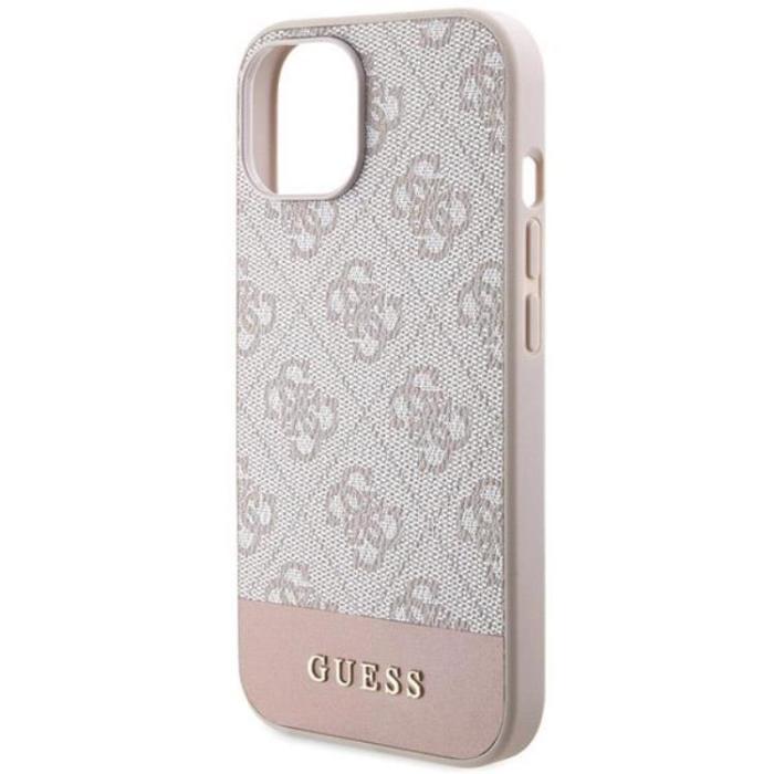 Guess - Guess Mobilskal till iPhone 15/14/13 Stripe Collection - Rosa