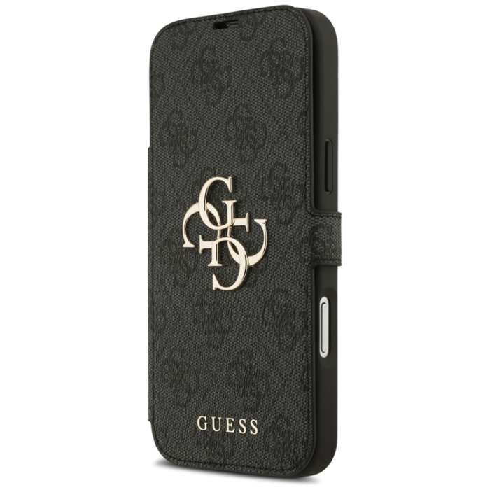 Guess - Guess iPhone 17 Pro Plånboksfodral Metal Logo - Svart