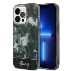 Guess - GUESS iPhone 14 Pro Max Skal Jungle Collection - Gr&ouml;n