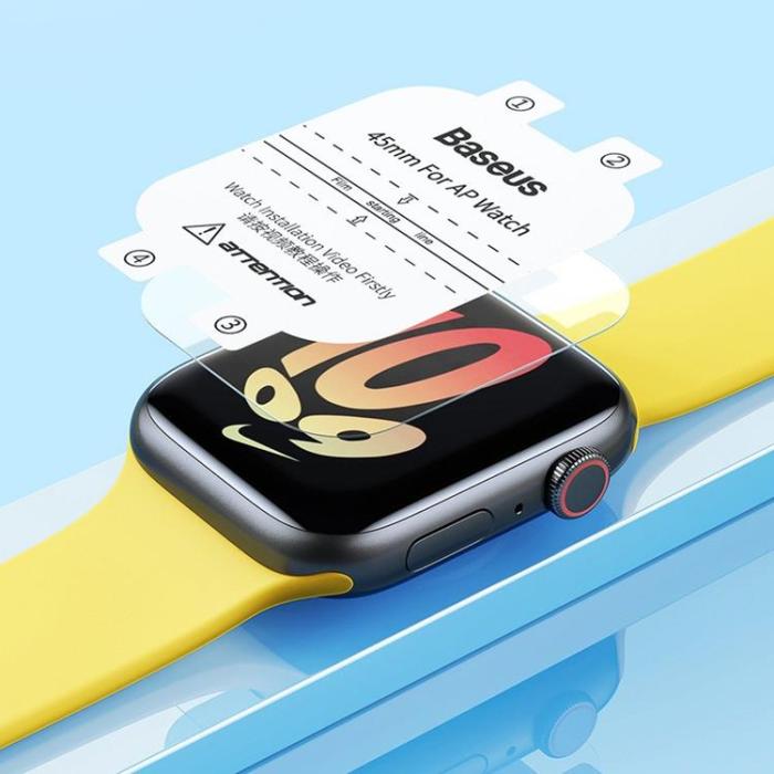 BASEUS - Baseus Apple Watch (44mm) Skärmskydd Nanocrystals