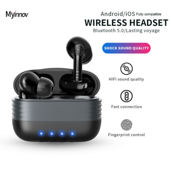 Myinnov - Myinnov M30 In-Ear Bluetooth Trådlösa Hörlurar - Svart