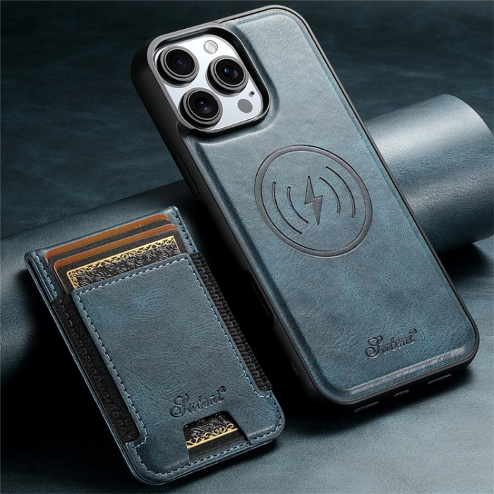 SUTENI - SUTENI iPhone 16 Pro Mobilskal MagSafe Korthållare H17