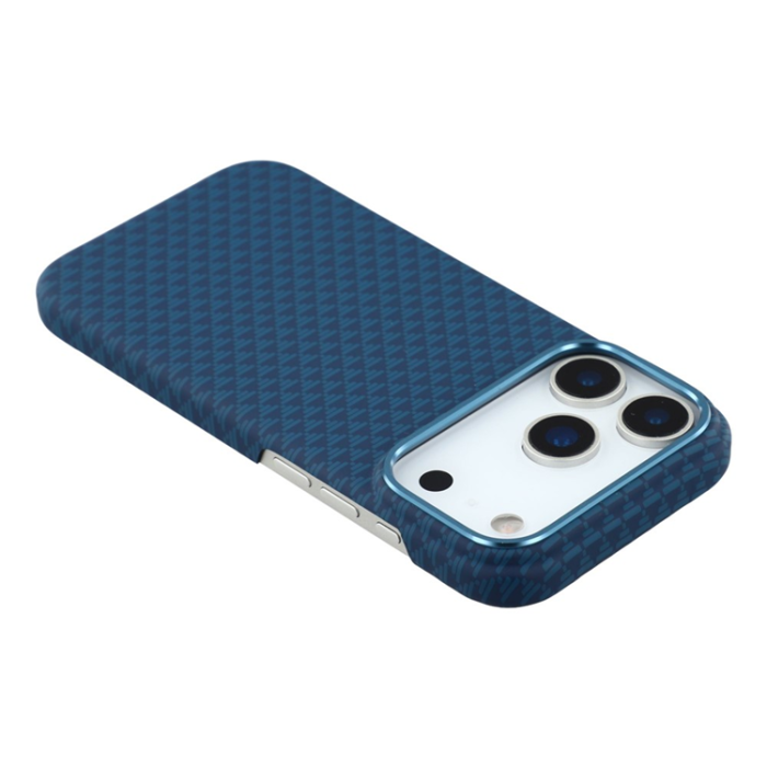 A-One Brand - iPhone 17 Pro Max Mobilskal MagSafe Carbon Fiber - Blå