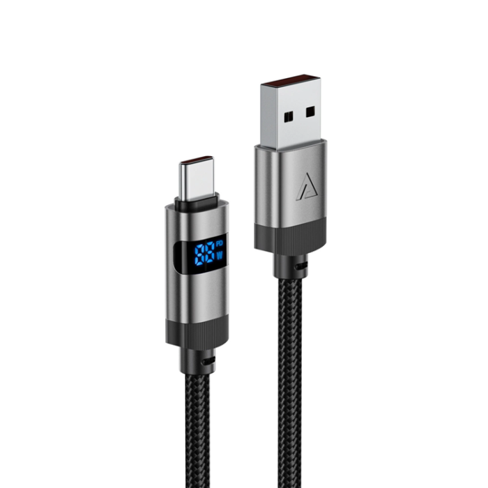 Acefast - Acefast USB-A - USB-C 66W Kabel 1.2m Display 480Mb/s - Svart