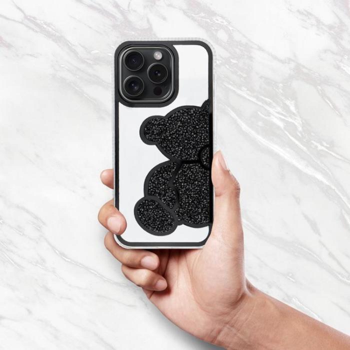 OEM - iPhone 7/8/SE (2020/2022) Mobilskal Teddy Bear - Svart