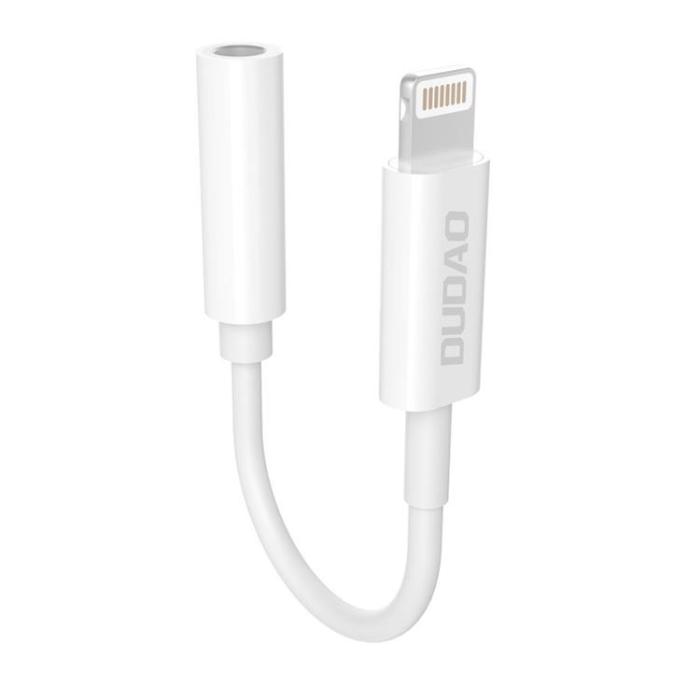 UTGATT1 - Dudao Adapter Lightning Till 3.5mm Mini Jack - Vit