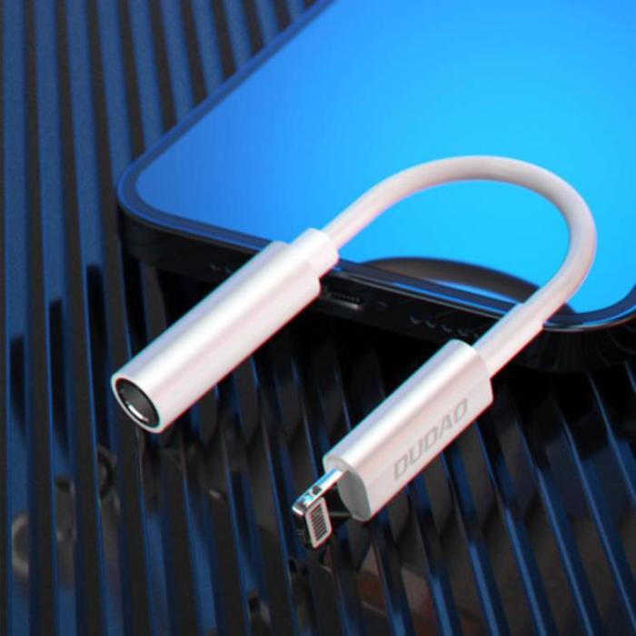 UTGATT1 - Dudao Adapter Lightning Till 3.5mm Mini Jack - Vit