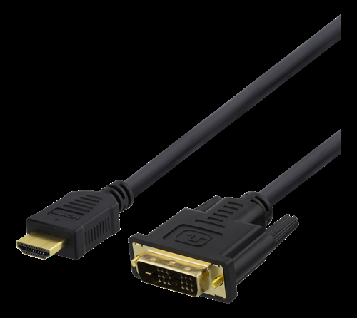 DELTACO HDMI till DVI-kabel, 1m - Svart | 1867 | AlltMobil