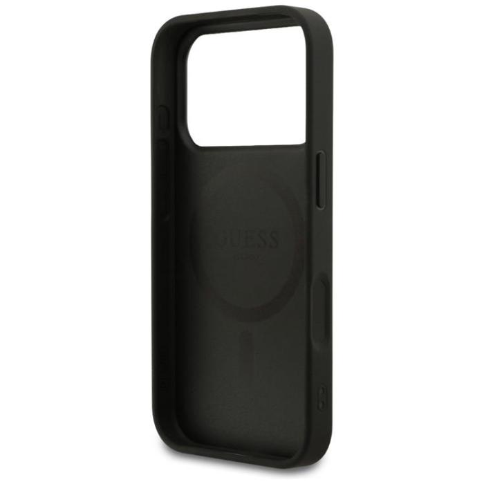 Guess - Guess iPhone 17 Pro Mobilskal MagSafe 4G Small Classic Logo - Svart
