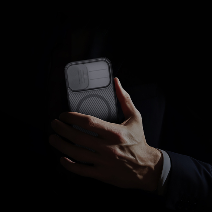 Nillkin - Nillkin iPhone 17 Mobilskal MagSafe CamShield Pro - Transparent Svart