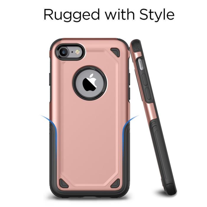 A-One Brand - Rugged Armor Skal till iPhone 7/8/SE 2020 - Rose Gold