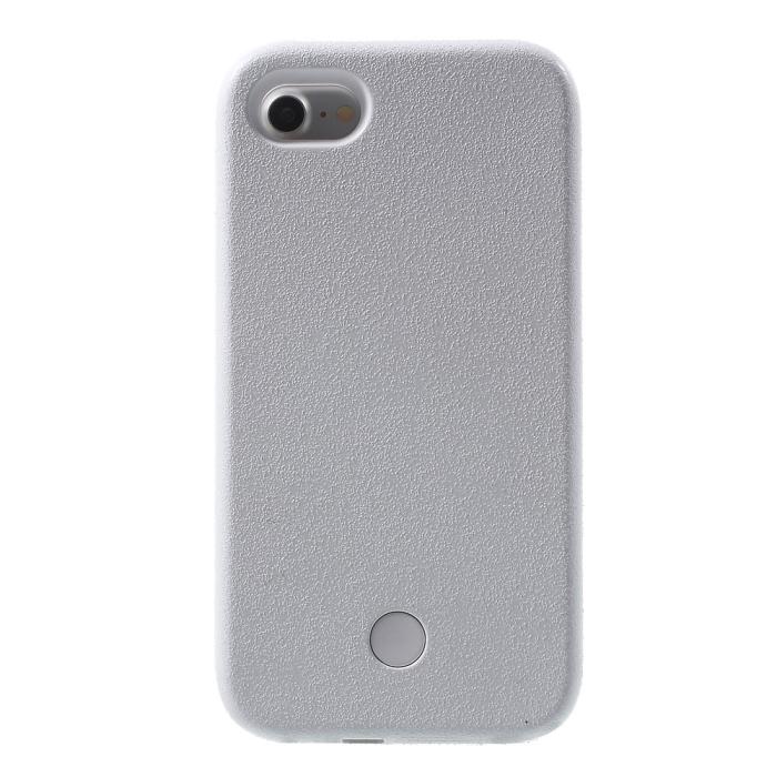 OEM - Selfie Illuminated LED Skal till iPhone 7/8/SE 2020 - Vit