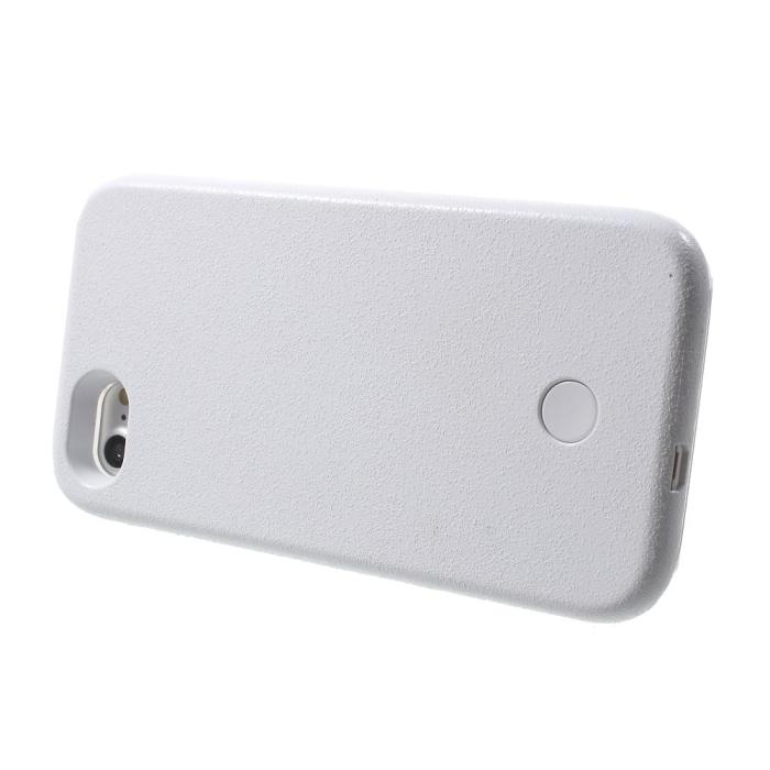 OEM - Selfie Illuminated LED Skal till iPhone 7/8/SE 2020 - Vit