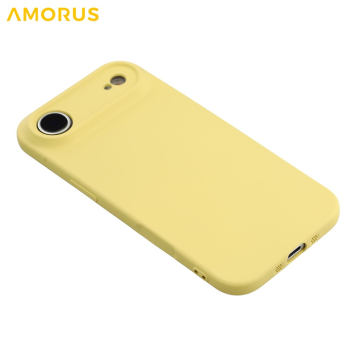 Amorus - AMORUS iPhone Air Mobilskal Precise Cutouts TPU Fiber - Gul