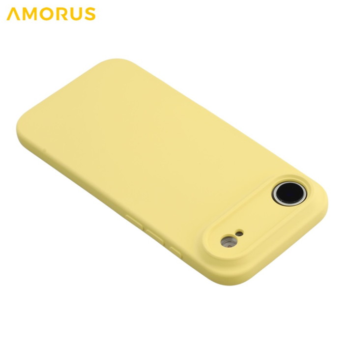 Amorus - AMORUS iPhone Air Mobilskal Precise Cutouts TPU Fiber - Gul