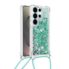 OEM - Mobilskal till Samsung Galaxy S26 Ultra TPU Snabbsand Telefon- Gr&ouml;n / Hj&auml;rtan