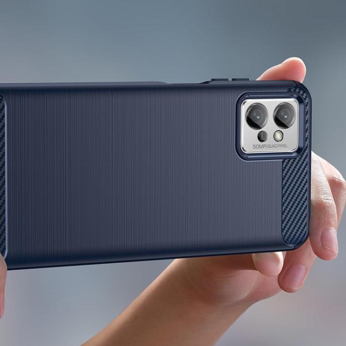 OEM - Xiaomi Redmi Note 11E/Redmi 10 5G Skal Carbon Silicone - Blå