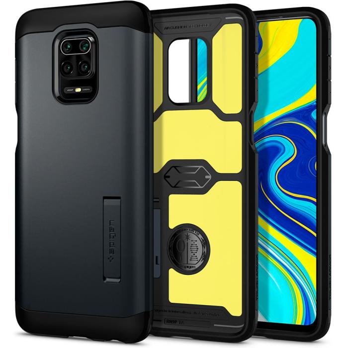 UTGATT5 - Spigen - Tough Armor Xiaomi Redmi Note 9/9 Pro - Metal Slate