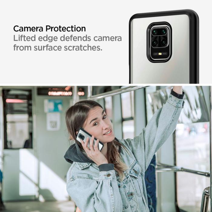 UTGATT5 - Spigen - Ultra Hybrid Xiaomi Redmi Note 9/9 Pro - Matt Svart