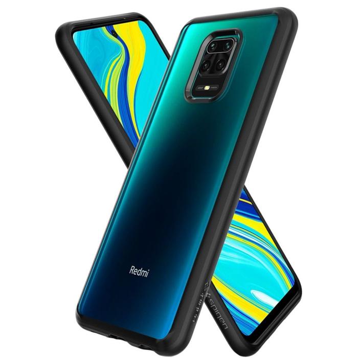 UTGATT5 - Spigen - Ultra Hybrid Xiaomi Redmi Note 9/9 Pro - Matt Svart